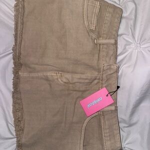 Edikted Denim Mini Skirt